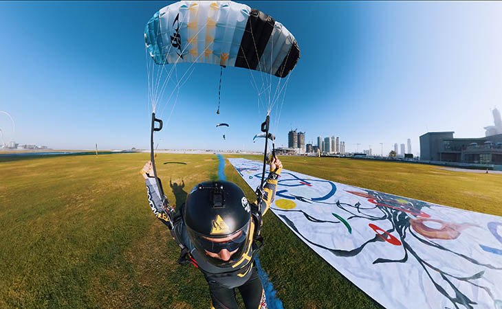 "كليو" يكشف النقاب عن باكورة أقسامه الفنية بمساحة 250 متراً مربعاً في "سكاي دايف دبي"